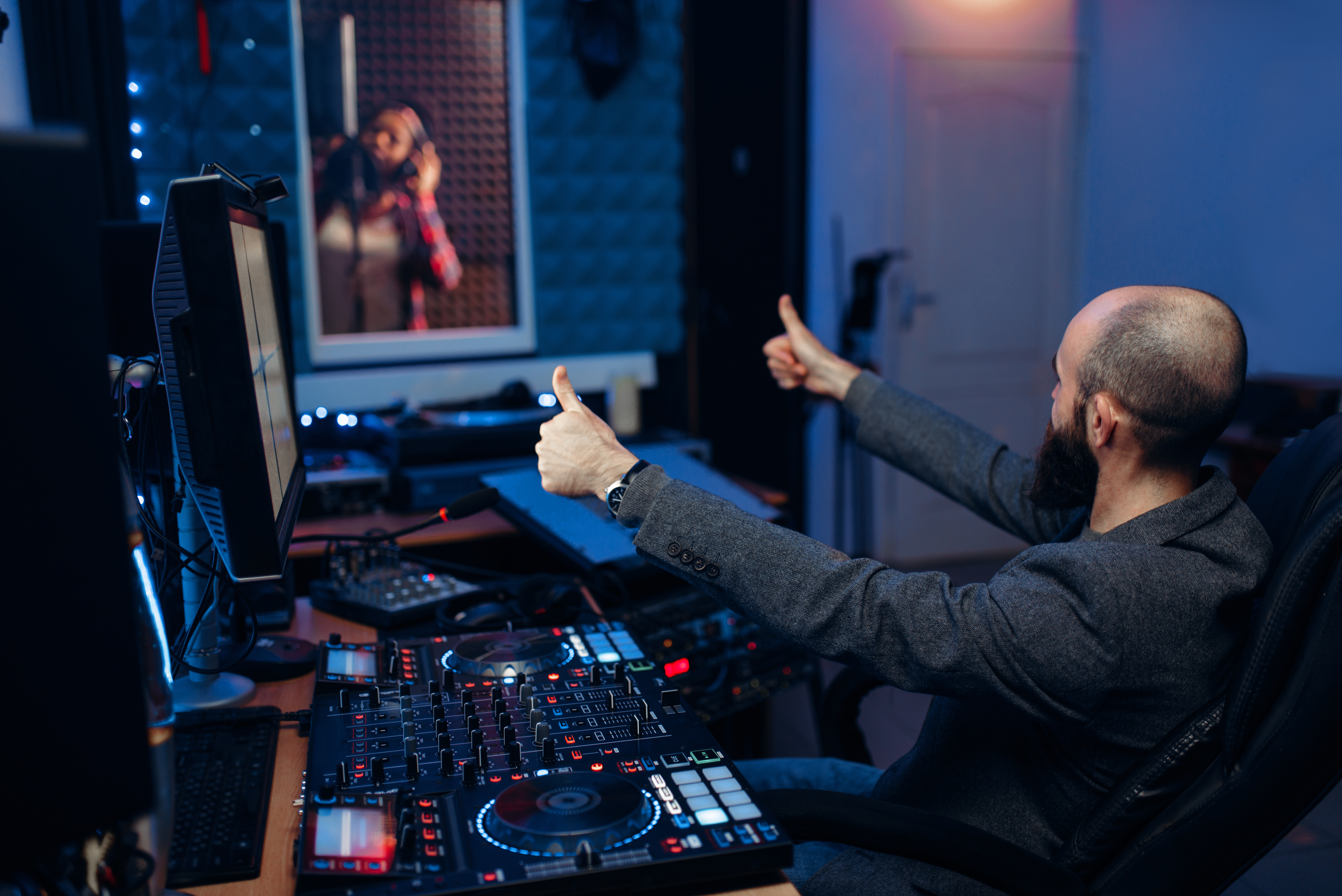 Voice talent recording